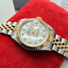 Load image into Gallery viewer, 2002 Rolex 26mm Datejust 79173 Jubilee Box + Papers - Mother Pearl Diamond Dial