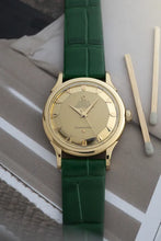 Load image into Gallery viewer, 1952 Omega 18k Solid Gold Constellation Pie Pan 2699 De Luxe