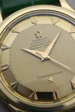 Load image into Gallery viewer, 1952 Omega 18k Solid Gold Constellation Pie Pan 2699 De Luxe
