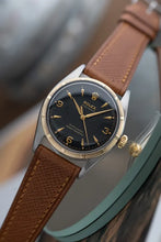 Load image into Gallery viewer, 1953 Rolex Explorer 6299 Bubble back Black Honey Comb Explorer Dial