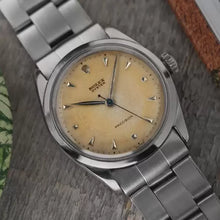 Load image into Gallery viewer, 1954 Rolex Oyster Precision 6222 - Tropical Patina Honey Comb Dial