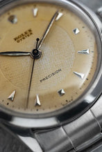 Load image into Gallery viewer, 1954 Rolex Oyster Precision 6222 - Tropical Patina Honey Comb Dial