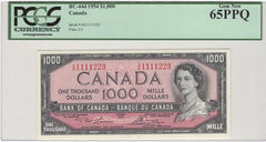 1954 $1000 Bank of Canada - PCGS Gem 65