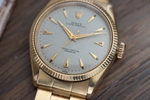 Load image into Gallery viewer, 1954 Rolex Oyster Perpetual 18k Solid Yellow Gold 6285 1 – Honey Comb Dial