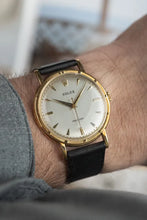 Load image into Gallery viewer, 1956 Rolex Precision 8952 Metropolitan Stunning grey dial Engine turned bezel