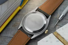 Load image into Gallery viewer, 1958 Rolex Oyster Perpetual 6567 Two Tone Gold + Stainless- Tropical Patina dial