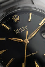 Load image into Gallery viewer, 1965 Rolex Oysterdate Stainless Steel - Stunning Glossy Gilt black dial