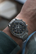 Load image into Gallery viewer, 1966 Omega Speedmaster 105012 with 1039 Bracelet - DOT over 90 - Patina