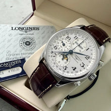 Load image into Gallery viewer, Longines Master Collection L2.773.4.78.3 Moonphase Automatic Box and Papers