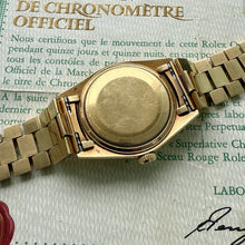 Load image into Gallery viewer, 1972 Rolex President Solid Gold 1803 - Complete Set - Box + Papers