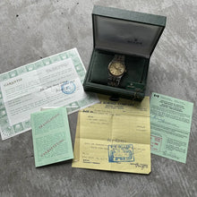 Load image into Gallery viewer, 1978 Rolex Oysterquartz Datejust 17013 Box Brunei Papers Unpolished Rosey patina