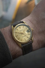 Load image into Gallery viewer, 1980 Rolex 15505 Date 18K fluted bezel - Gold Plated case - Unpolished