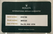 Load image into Gallery viewer, 1981 Rolex 5513 Matte Dial Submariner - Rolex Service!