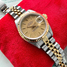 Load image into Gallery viewer, 1982 Rolex 69173 Datejust linen Dial Jubilee Serviced Box + Papers - Unpolished