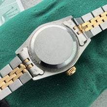 Load image into Gallery viewer, 1985 Rolex 69173 Datejust Jubilee Box Papers White dial Roman Numeral Unpolished