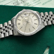Load image into Gallery viewer, 1985 Rolex Date Engine Turned Bezel - Jubilee band 15010 – Box and Papers