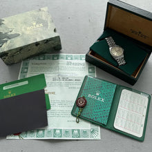 Load image into Gallery viewer, 1985 Rolex Date Engine Turned Bezel - Jubilee band 15010 – Box and Papers