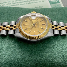 Load image into Gallery viewer, 1987 Rolex 69173 Datejust Tapestry Dial Jubilee Serviced Box + Papers