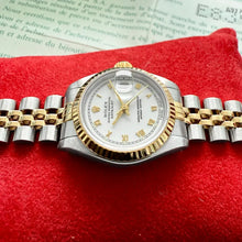 Load image into Gallery viewer, 1990 Rolex Datejust White Roman Numeral Dial 69173 - Jubilee Box + Papers