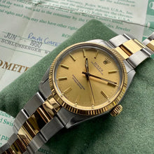 Load image into Gallery viewer, 1990 Rolex Oyster Perpetual 1500 - Box + Papers - Schlumberger Award