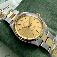 Load image into Gallery viewer, 1990 Rolex Oyster Perpetual 1500 - Box + Papers - Schlumberger Award