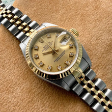 Load image into Gallery viewer, 1991 Rolex Datejust Diamond Dial 69173 - Jubilee band + Box + Papers