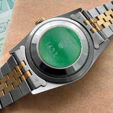 Load image into Gallery viewer, 1991 Rolex Datejust Two Tone champagne dial - Box Papers - Diamond dial!