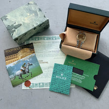 Load image into Gallery viewer, 1991 Rolex Datejust Two Tone champagne dial - Box Papers - Diamond dial!