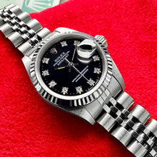 Load image into Gallery viewer, 1991 Rolex Datejust jubilee Black Diamond dial - Box Papers NOS - New Old Stock
