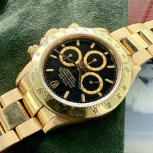 Load image into Gallery viewer, 1991 Rolex Daytona 18k Solid Yellow Gold 16528 with Box - Zenith