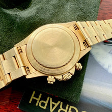 Load image into Gallery viewer, 1991 Rolex Daytona 18k Solid Yellow Gold 16528 with Box - Zenith