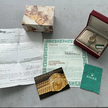 Load image into Gallery viewer, 1992 Rolex Datejust Champagne Diamond Dial 69173 - Jubilee Box + Papers