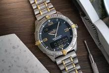 Load image into Gallery viewer, 1995 Breitling 40mm Aerospace F65062 Digital + Analog - Box + Papers – Titanium