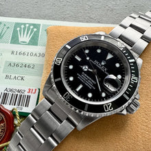 Load image into Gallery viewer, 1999 Rolex 16610 Submariner - Box + Papers - Swiss Only