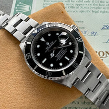 Load image into Gallery viewer, 1999 Rolex 16610 Submariner - Box + Papers - Swiss Only