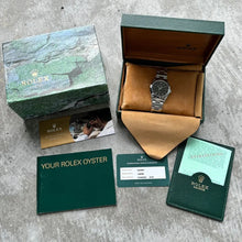Load image into Gallery viewer, 2001 Rolex Air King 14000 Glossy Black Dial 14000M – Box and 2023 Service Papers