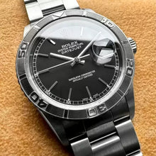 Load image into Gallery viewer, 2001 Rolex Turn O Graph Glossy Black Dial 16264 – Box and Papers – Sharp!