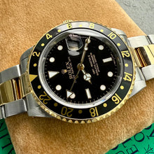 Load image into Gallery viewer, 2002 Rolex GMT Master II 16713 Two Tone Serviced Box + Booklets