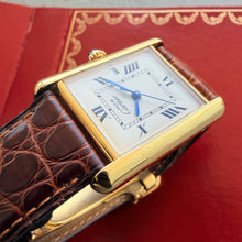 Load image into Gallery viewer, 2003 Cartier Tank Must Vermeil XL - 2413- Box Papers