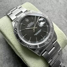 Load image into Gallery viewer, 2004 Rolex Turn O Graph Glossy Black Dial 16264 – Box and Papers – Unpolished