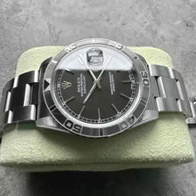 Load image into Gallery viewer, 2004 Rolex Turn O Graph Glossy Black Dial 16264 – Box and Papers – Unpolished