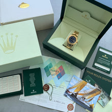 Load image into Gallery viewer, 2007 Rolex Yacht Master 18k Yellow Gold 16628 - Box + Papers Blue Dial