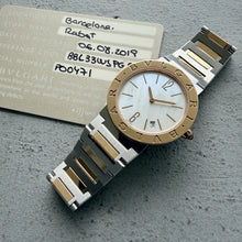 Load image into Gallery viewer, 2019 Bvlgari Bvlgari Two Tone mother of pearl dial BBL33WSPG + Papers