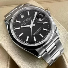 Load image into Gallery viewer, 2023 Rolex 36mm Datejust Black Dial 126200 – Box and Papers - Original Receipt!