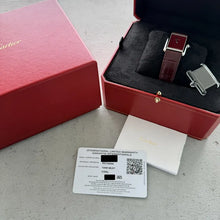 Load image into Gallery viewer, 2025 Cartier 4323 Must De Cartier Tank Must Burgundy Dial WSTA0054 Box + Papers