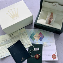 Load image into Gallery viewer, 26mm Rolex President 18k Rose Gold 179175 Box Papers - Diamond Anniversary Dial