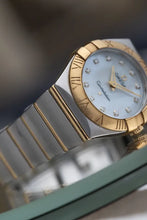 Load image into Gallery viewer, 27mm Omega 18k Gold Constellation 123.20.27.60.55.003 Mother Pearl Diamond Dial