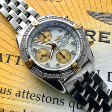 Load image into Gallery viewer, 36mm Breitling Cock Pit B13358 Box Papers + Factory Bezel Mother of pearl dial