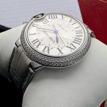 Load image into Gallery viewer, 36mm Cartier Ballon Bleu 3004 White Gold - Box Papers - Factory set diamonds