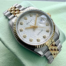 Load image into Gallery viewer, 36mm Rolex 116233 Datejust Jubilee Box Papers - Diamond Anniversary Silver Dial